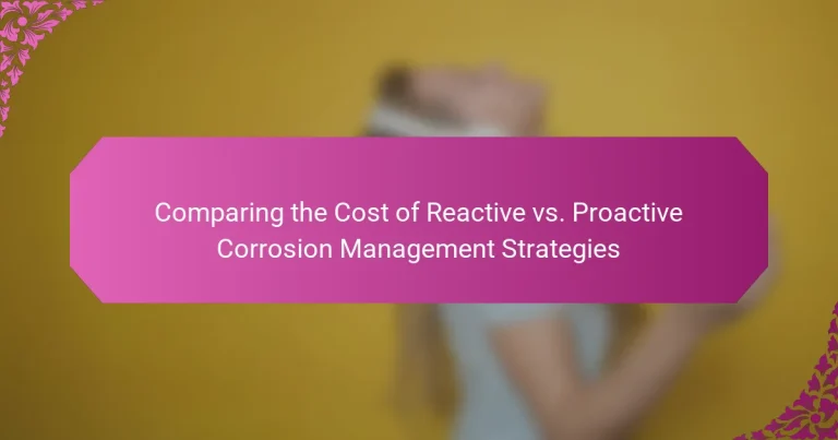 Comparing the Cost of Reactive vs. Proactive Corrosion Management Strategies