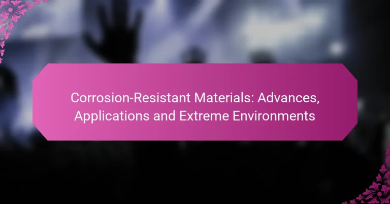 Corrosion-Resistant Materials: Advances, Applications and Extreme Environments