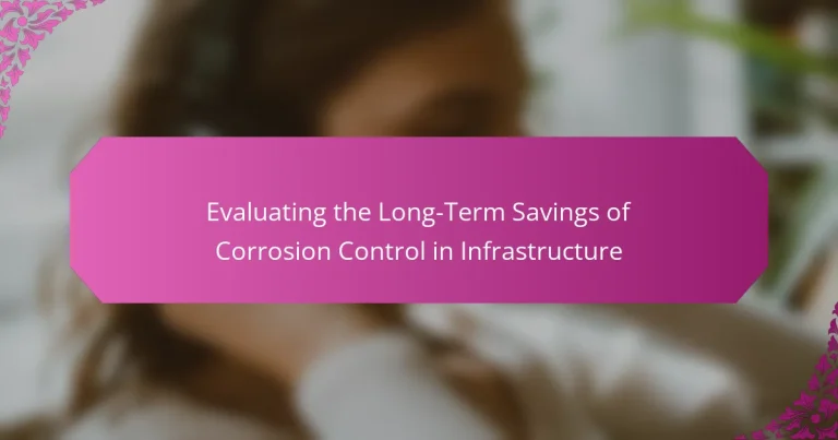 Evaluating the Long-Term Savings of Corrosion Control in Infrastructure