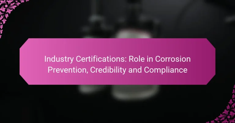 Industry Certifications: Role in Corrosion Prevention, Credibility and Compliance