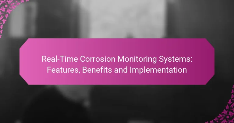 Real-Time Corrosion Monitoring Systems: Features, Benefits and Implementation