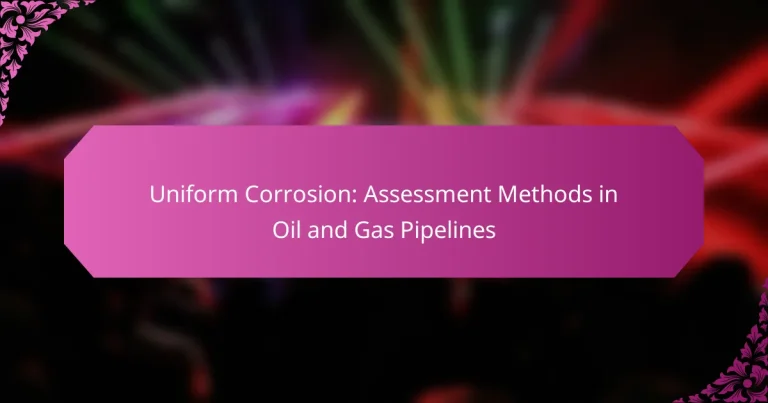 Uniform Corrosion: Assessment Methods in Oil and Gas Pipelines