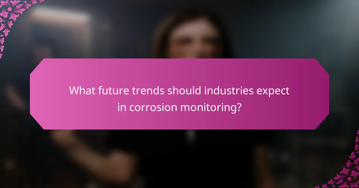 What future trends should industries expect in corrosion monitoring?